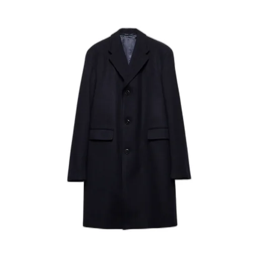 Single-Breasted Wool Coat