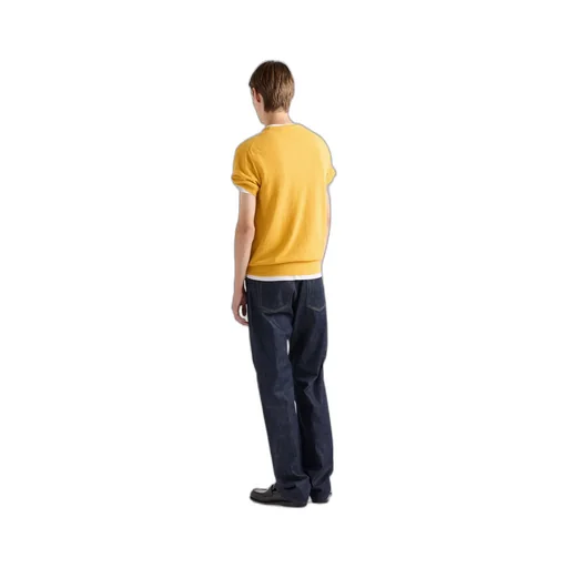 Short-Sleeved Cotton Sweater