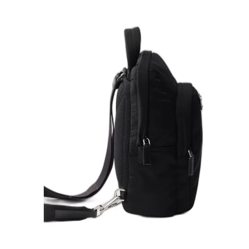 Re-Nylon And Saffiano Leather Backpack