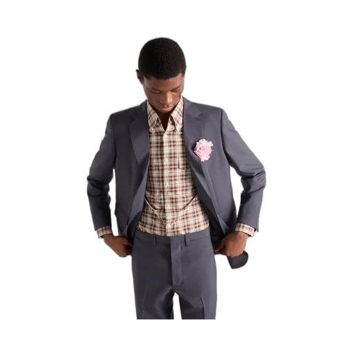 Checked Cotton Button-Down Shirt