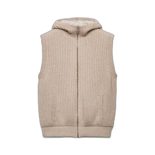 Cashmere Hoodie Vest