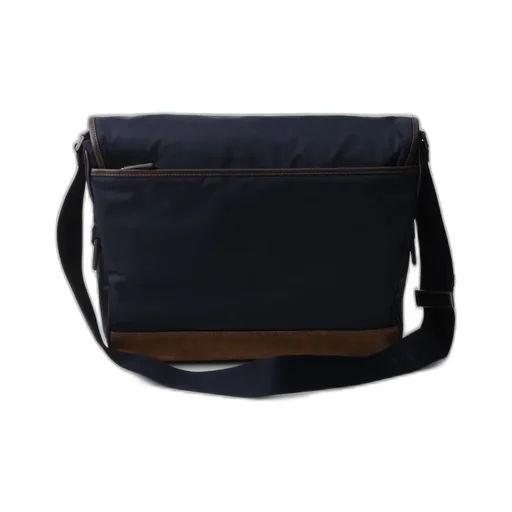 Large Re-Nylon And Leather Shoulder Bag