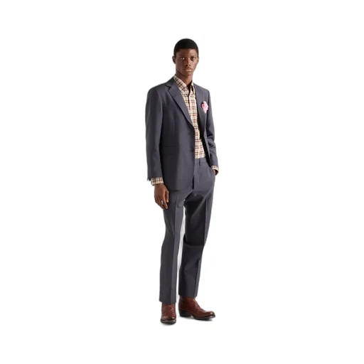 Checked Cotton Button-Down Shirt