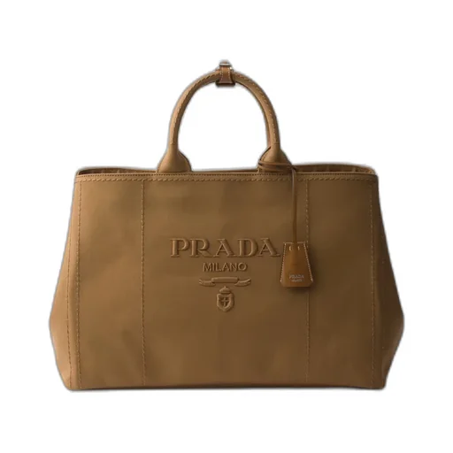 Prada JardiniÈRe Extra Large Cotton Canvas Tote Bag