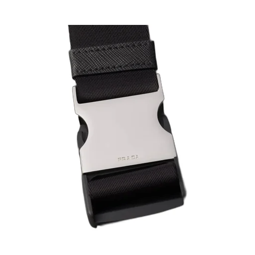 Re-Nylon And Saffiano Leather Belt Bag