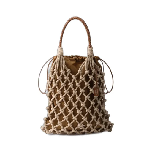 Cotton Cord Macramé Tote Bag