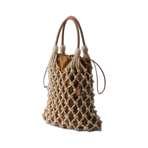 Cotton Cord Macramé Tote Bag