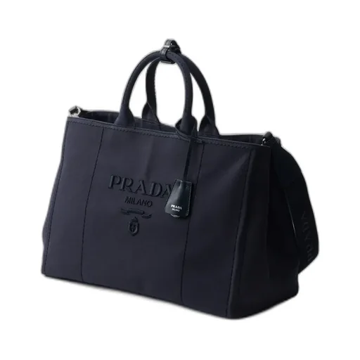 Prada JardiniÈRe Extra Large Cotton Canvas Tote Bag
