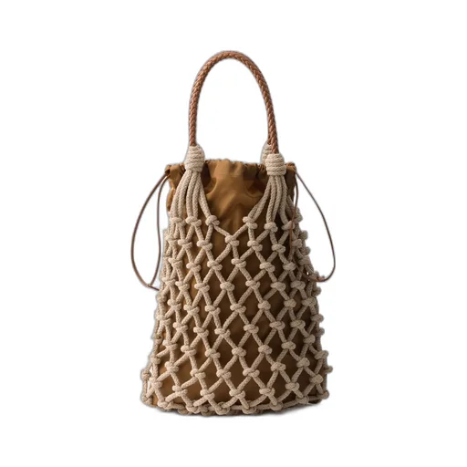 Cotton Cord Macramé Tote Bag