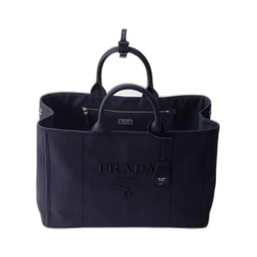 Prada JardiniÈRe Extra Large Cotton Canvas Tote Bag