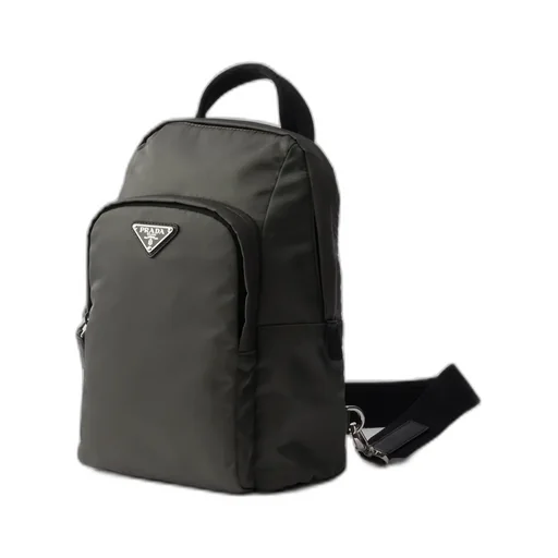 Re-Nylon And Saffiano Leather Backpack