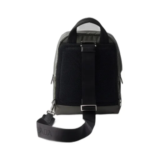 Re-Nylon And Saffiano Leather Backpack