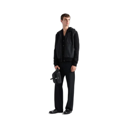 Re-Nylon And Saffiano Leather Shoulder Bag