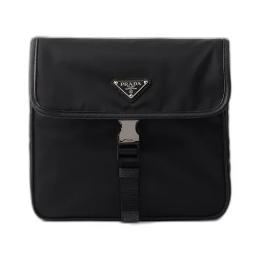 Re-Nylon And Saffiano Leather Shoulder Bag