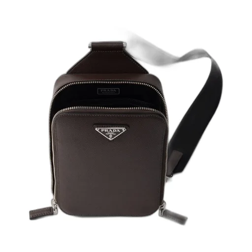 Prada Brique Saffiano Leather Bag