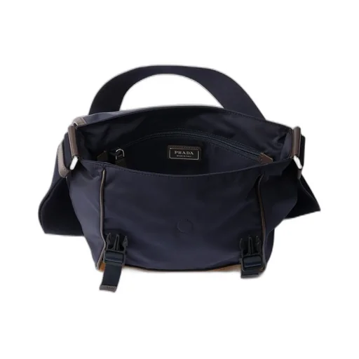 Medium Re-Nylon And Leather Shoulder Bag