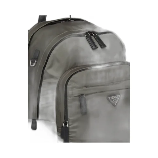 Re-Nylon And Saffiano Leather Backpack