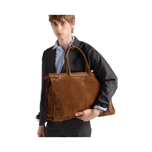 Prada Bonnie Suede Tote Bag