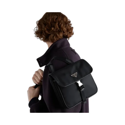 Re-Nylon And Saffiano Leather Shoulder Bag