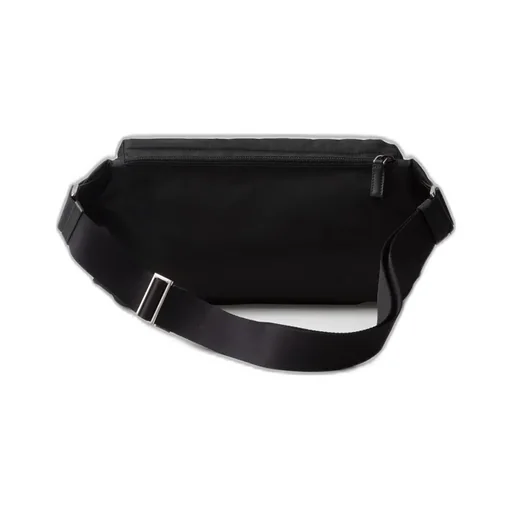 Re-Nylon And Leather Shoulder Bag
