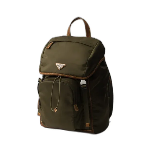 Re-Nylon And Suede Backpack