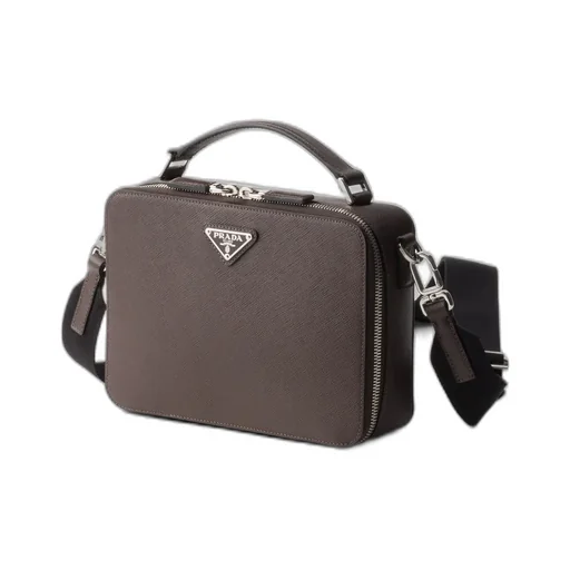Medium Prada Brique Saffiano Leather Bag
