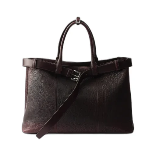 Prada Buckle Nappa Leather Bag