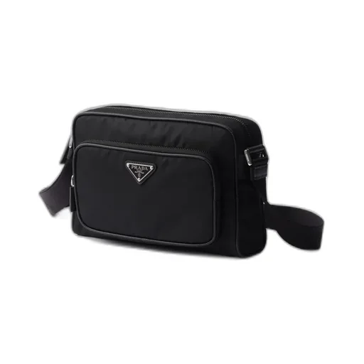 Small Re-Nylon And Saffiano Leather Shoulder Bag