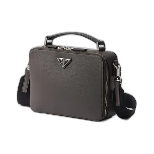 Medium Prada Brique Saffiano Leather Bag