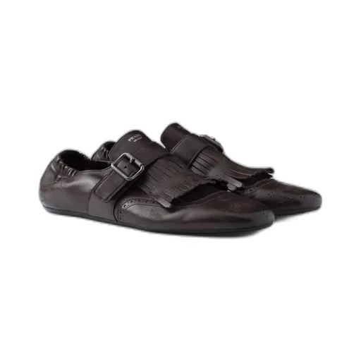 Shuffle Fringed Monk Strap Shoes