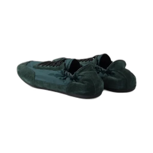 Collapse Re-Nylon And Suede Elasticized Sneakers