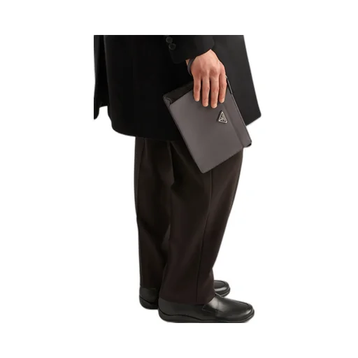 Saffiano Leather Pouch