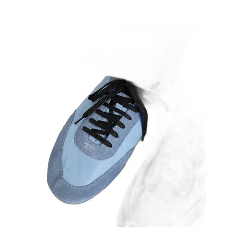 Collapse Re-Nylon And Suede Elasticized Sneakers