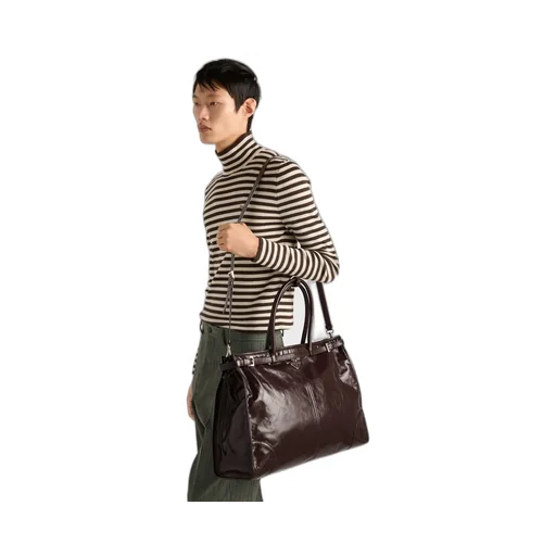 Prada Bonnie Leather Tote Bag