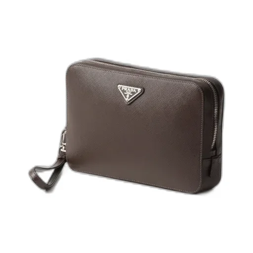Saffiano Leather Clutch