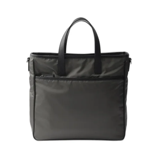 Re-Nylon And Saffiano Leather Tote Bag