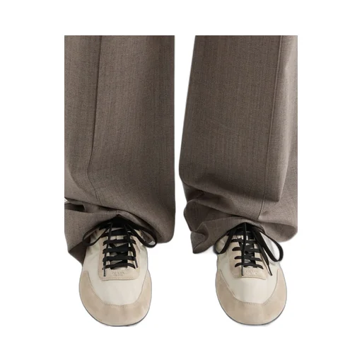 Collapse Re-Nylon And Suede Elasticized Sneakers