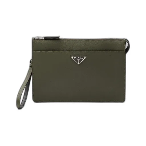 Saffiano Leather Pouch