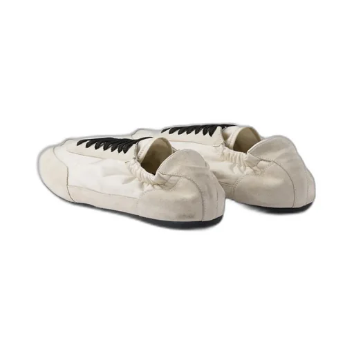 Collapse Re-Nylon And Suede Elasticized Sneakers