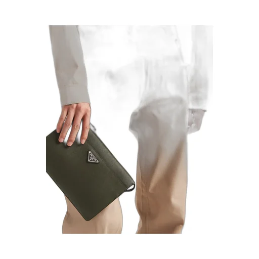 Saffiano Leather Pouch