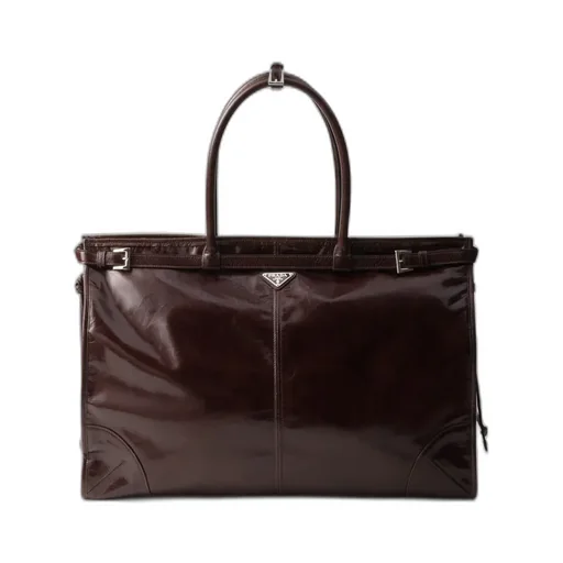 Prada Bonnie Leather Tote Bag