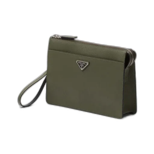 Saffiano Leather Pouch