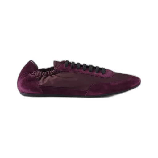 Collapse Re-Nylon And Suede Elasticized Sneakers