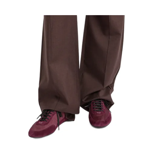 Collapse Re-Nylon And Suede Elasticized Sneakers