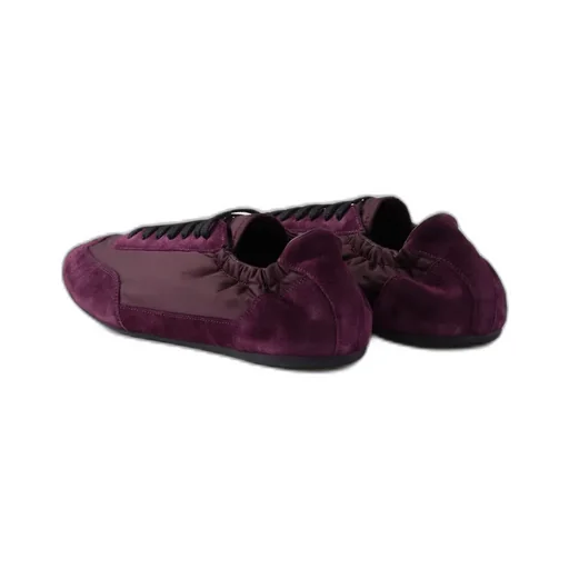 Collapse Re-Nylon And Suede Elasticized Sneakers