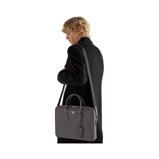 Saffiano Leather Briefcase