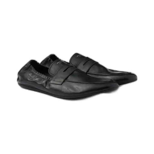 Shuffle Antiqued Leather Loafers