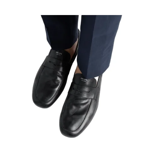 Shuffle Antiqued Leather Loafers