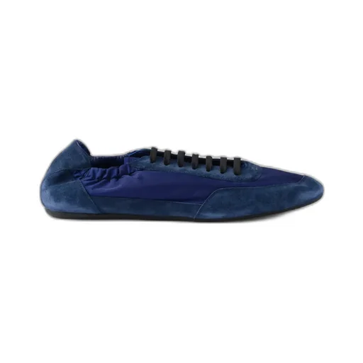 Collapse Re-Nylon And Suede Elasticized Sneakers