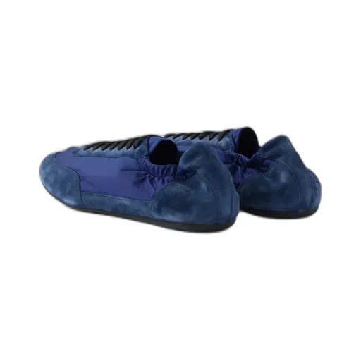 Collapse Re-Nylon And Suede Elasticized Sneakers